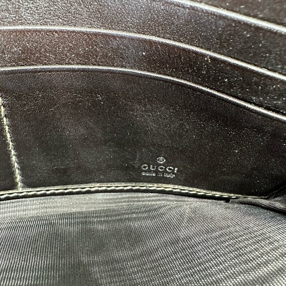 Gucci GG Webbed Canvas Interlocking Heart Long Wallet - Picture 5 of 6